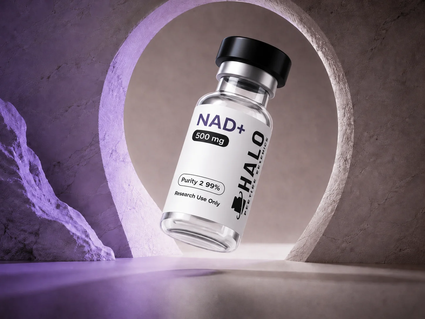 Halo Research Science peptide vial