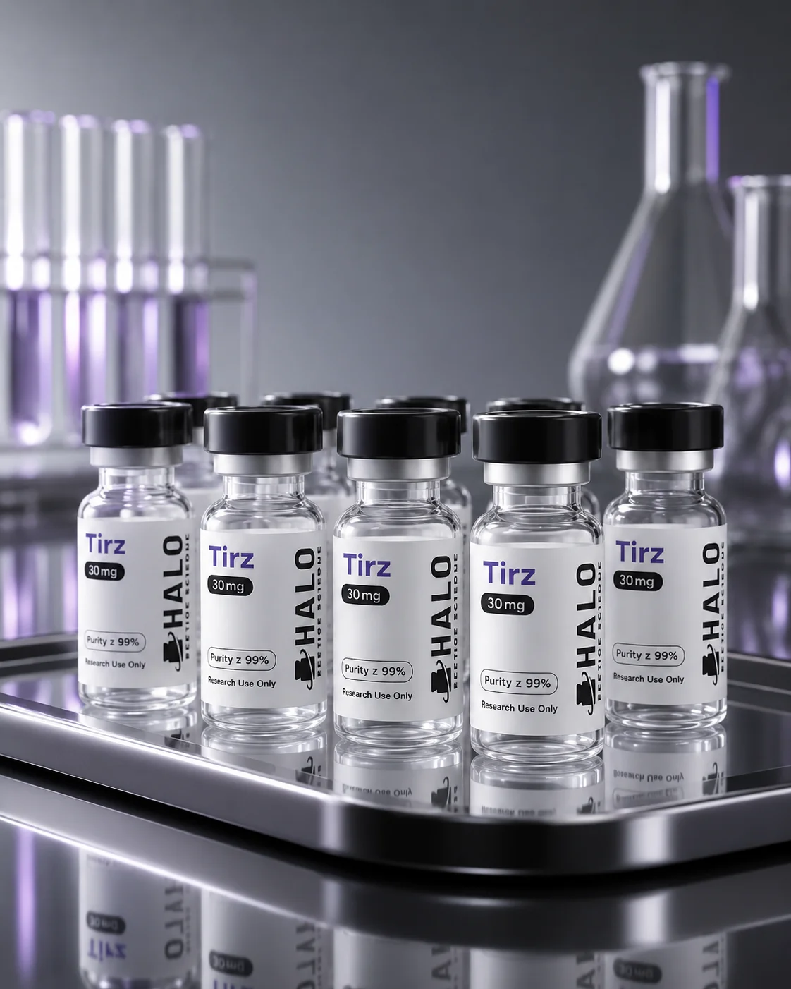 Lab-tested research peptide vials